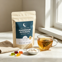 Gummies de Bisglycinate de Magnésium OEM ODM Marque Privée Vente en Gros Saveur Framboise Haute Absorption pour la Santé Cardiaque