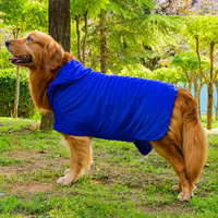 Peignoir pour chien super doux et à séchage rapide, en microfibre épaisse, pour les maisons à plusieurs animaux et les bains fréquents