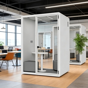 Cabines modulaires à <span class=keywords><strong>prix</strong></span> abordable pour 2 personnes : Studio d'intimité, <span class=keywords><strong>bureau</strong></span> <span class=keywords><strong>acoustique</strong></span>, espace de réunion et studio d'enregistrement - Product Image 4