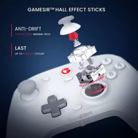 GameSir T4 Cyclone Manette de jeu sans fil multi-plateforme avec bâton Hall complet pour IOS et Android Switch PC