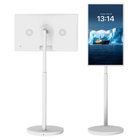Téléviseur intelligent portable VETO 24 27 32 pouces, autonomie de la batterie de 4/7 heures, écran Android sans fil en gros avec caméra intégrée 13MP et microphone