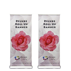 Exhibición de exhibición de alta calidad, Venta barata, pancarta enrollable de una cara personalizada, soporte de pancarta enrollable retráctil de aluminio kakemono - Product Image 2