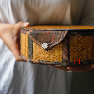 Caja de Té Octogonal de Bambú Hecha a Mano en China, con Impresión Satinada, para Guardar Pastel de Pu'er, Contenedor para Joyas, Origen Anji - Product Image 3