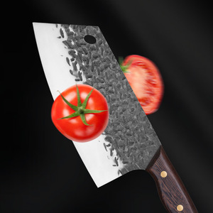 Cuchillo de cocina doméstico, cuchillo de chef forjado para alitas de pollo, cuchillo para rebanar con diseño de martillo de madera, cuchillo afilado de acero inoxidable - Product Image 3