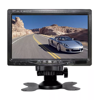 Monitor de Espejo Retrovisor LCD TFT IPS de 7 Pulgadas con Entrada de Video de Doble Canal para Sistemas de Monitoreo de Camiones y Vehículos Grandes