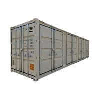 Conteneur de fret sec de 40 pieds avec porte latérale, déchargement pratique des marchandises sur palette, conteneur maritime, directement de l'usine
