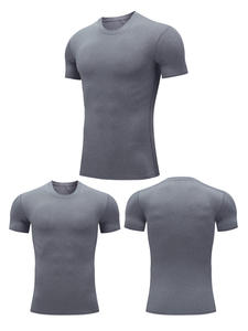 USA Warehouse 3er <span class=keywords><strong>Pack</strong></span> Herren Kompression shemd Schwarz Weiß Grau Kurzarm Athletic Basel ayer Sport T-Shirts Workout Tops - Product Image 4