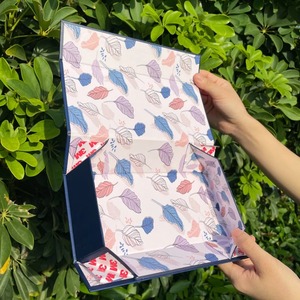 Fashion printed <b>small</b> foldable product gift <b>storage</b> <b>box</b>, foldable magnetic, can be customized according to needs - Product Image 1