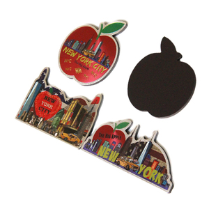 Giá tốt nhất tùy chỉnh 3D Melbourne <span class=keywords><strong>Prague</strong></span> lưu niệm nhôm lá kim loại nam châm tủ lạnh - Product Image 1