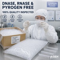 Vente en gros de bandes de tubes PCR 100uL Volume 0.1ml clair Dnase sans Rnase 8 bandes Tube PCR