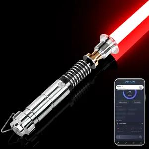 Sabre laser Rgb populaire balançoire lisse verrouillage Blaster métal poignée Luke sabre laser avec 16 ensembles d'effets sonores pour Cosplay
