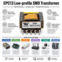 Transformateur à noyau de ferrite 7 broches EPC13 EPC17 EPC19, transformateur élévateur pour onduleur CCFL, transformateurs de carte PCB