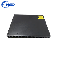 Commutateur Gigabit non PoE d'occasion WS-C2960X-48TS-L 1RU 48 ports avec 4xSFP Uplink pour réseau de données de campus d'entreprise