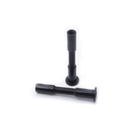 Componente de Torneado CNC de Acero Inoxidable Mecanizado CNC M6x40 con Acabado de Óxido Negro, Alta Precisión y Antioxidante
