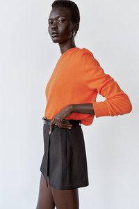 Falda pantalón asimétrica con cinturón y doble botonadura, estilo europeo y americano, cintura alta, corte ajustado, casual, Primavera-Verano 2026 - Product Image 6