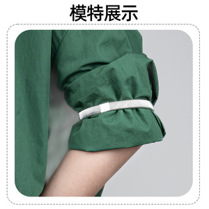 Universal metal armband, stretchy arm strap for shirts, <b>jackets</b>, and sweatshirts; elastic and stretchy alloy armband; non-slip - Product Image 4