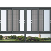 Fenêtre coulissante double vitrage en aluminium avec verre Low-E et moustiquaire – Offre spéciale