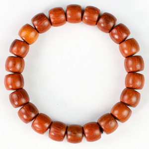 <b>Red</b> Sandalwood <b>Bracelet</b> 10x8mm Straight Cut Wooden Beads Unisex Jewelry Everyday Wear - Product Image 5