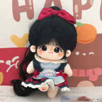 Poupées en Peluche Personnalisables Adorables de 20cm, Personnages d'Anime KPOP en Coton Doux avec Tenues, Modèle OEM