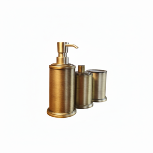 ที่จ่ายสบู่เหลวโลหะเกรดพรีเมียม สแตนเลส ปั๊มสบู่ดีไซน์หรู สำหรับอ่างล้างหน้าในห้องน้ำ - Product Image 1