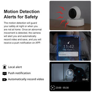 Caméra de sécurité IP sans fil Wi-Fi <span class=keywords><strong>GK</strong></span>-<span class=keywords><strong>200MP2</strong></span>-<span class=keywords><strong>B</strong></span> <span class=keywords><strong>SONOFF</strong></span> 1080P HD 360 Angle de vision IR Vision nocturne fonctionne avec Alexa Google Assistant - Product Image 4