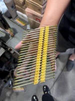 Clou de charpente en plastique collé à 21 degrés, 2 et 3 pouces, à tige lisse, surface polie pour le bois