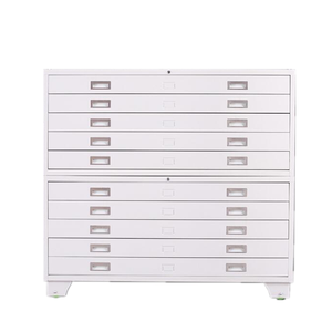 Mueble de Almacenamiento de Mapas de Metal Antiguo Resistente, Gabinete de Acero para Dibujos, Mueble Plano de Acero con 5 Cajones para Mapas A0 o A1 - Product Image 4