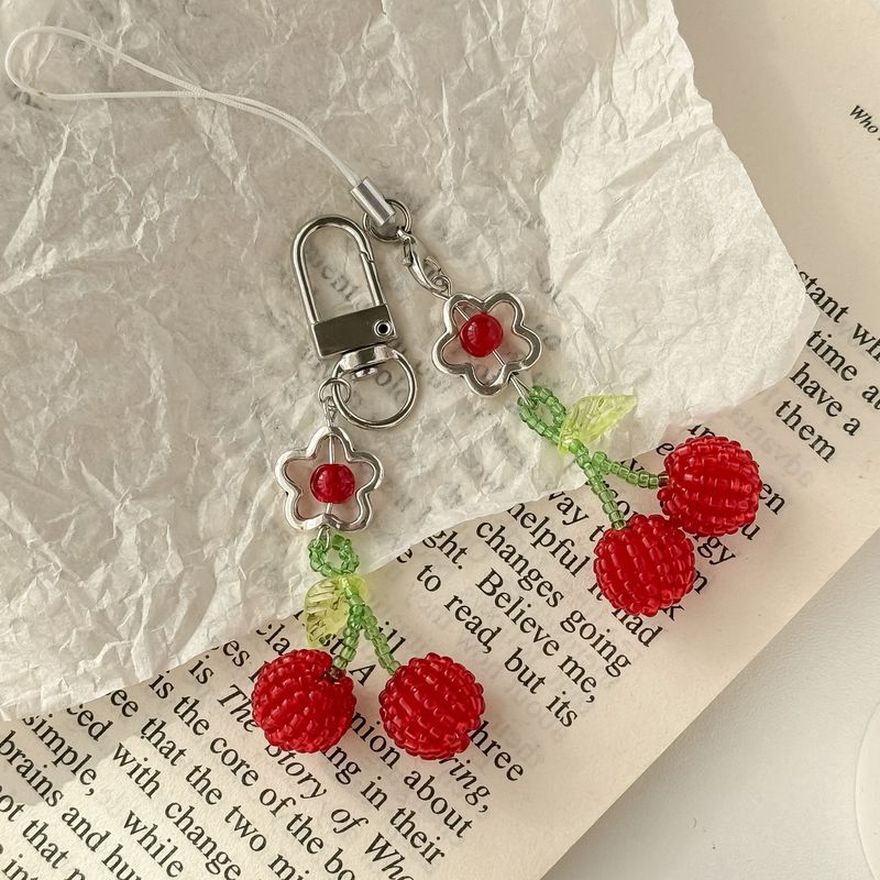 Handmade Cherry Keychain Creative Card Book
