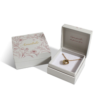 Scatola di gioielli di carta con Logo personalizzato di lusso all'ingrosso pieghevole spugna fodera accessori collane orecchini anelli a conchiglia scatola
