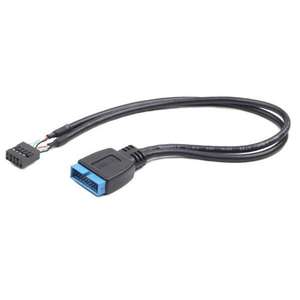 Cable conector - Conector interno de 9 pines USB 2.0 a 19 pines USB 3.0, ideal para transferencias rápidas y conexiones seguras. - Product Image 1