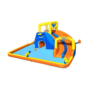Parque Acuático Mega Super Speedway Bestway 53377, Tobogán Acuático Seguro para Varias Personas, <span class=keywords><strong>Piscina</strong></span> de Juegos para Niños, Diversión Acuática - Product Image 1
