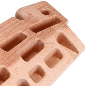 Papan Panjat Kayu <span class=keywords><strong>Besar</strong></span> Kustom, Fingerboard Latihan Tahan Lama untuk Penggemar Panjat Tebing - Product Image 2