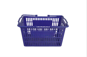 Carrello della spesa GU JIU di alta qualità in PP da 20 litri con 2 maniglie, resistente, per supermercati, adatto dai 6 anni in su - Product Image 4
