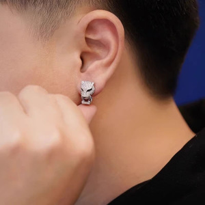 ต่างหูแบบยูนิเซ็กซ์ลายเสือดาว เครื่องประดับแฟชั่นสไตล์สัตว์ - Product Image 5
