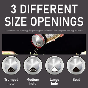 ชั้นวางเครื่องเทศแบบหมุนได้สำหรับวางบนเคาน์เตอร์ครัว พร้อมขวดแก้วใส่เครื่องเทศ 6 ชั้น - Product Image 4