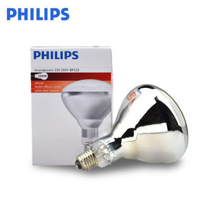 <span class=keywords><strong>PHILIPS</strong></span> 250W E27 CL <span class=keywords><strong>Ampoule</strong></span> chauffante infrarouge en verre dur transparent BR125 IR pour équipement de physiothérapie - Product Image 6