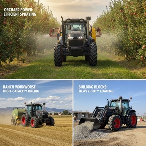 160HP 4WD Tractor with 6-Cylinder Engine 6-<b>Post</b> AC Cabin CE Certified OEM Available Long Service Life - Product Image 5