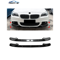 Divisor de Esquina Delantero para Parachoques Delantero en Negro Brillante ABS F10 F11 para BMW Serie 5 F10 F11 2011-2017, Accesorios para Automóviles