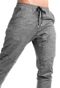 Meilleures ventes Pantalon de survêtement décontracté pour homme Toile légère taille haute élastique en coton à séchage rapide avec logo personnalisé Nouvelle arrivée - Product Image 6