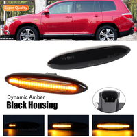 Lampu sinyal belok penanda sisi dinamis Led, untuk Lexus IS250 IS350 SC430 Toyota MARK X REIZ CROWN UZZ40 Highlander Camry S18 2 buah