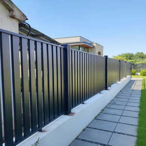 Clôture de jardin et de piscine en aluminium à lames verticales modernes, disponible en OEM, facile à installer soi-même, 1,80 m, pour usage résidentiel - Product Image 6