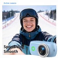 Cámara de Acción HD 1080P con Pantalla Reversible de 2.0 Pulgadas, Magnética, Desmontable, WiFi, para Deportes al Aire Libre, Grabación de Vlogs