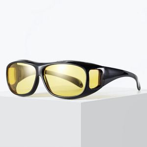 Lunettes de conduite de jour et de nuit pour hommes et femmes, avec logo personnalisé, vente en gros, verres jaunes UV400, anti-éblouissement, vision nocturne, lunettes de soleil pour hommes - Product Image 2