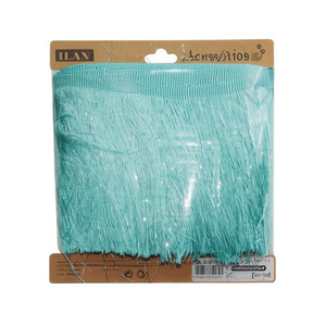 Flecos Ilan de 15 cm x 11.5 m, color azul piscina, para decoración de vestidos y manualidades - Product Image 1