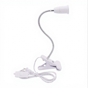 360 degrés support de lampe de bureau Flexible <span class=keywords><strong>E27</strong></span> convertir clip de support de lampe avec prise 303 prises d'interrupteur marche/arrêt pour veilleuse - Product Image 1