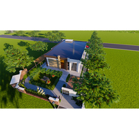 Maisons modulaires en béton préfabriquées élégantes de logement de ciment préfabriquées de nouvelle technologie