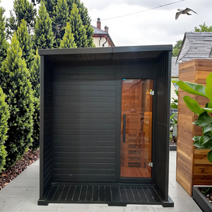 Cabine de sauna extérieure de luxe pour 6 personnes |   Intérieur en cèdre rouge signature et extérieur en cèdre de <span class=keywords><strong>DuraCool</strong></span> |   Spa moderne pour jardin - Product Image 6