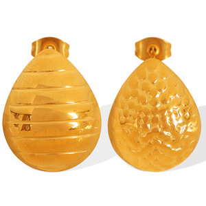 Pendientes colgantes de oro con forma de gota de agua, joyería de moda para fiestas EH371-2 - Product Image 5