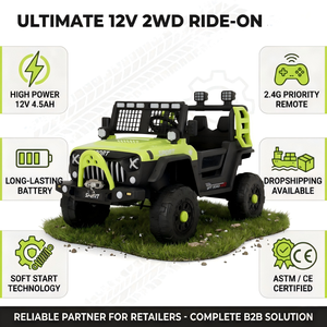 Auto Elettrica per Bambini 12V 2WD con Telecomando 2.4G, Tecnologia di Avvio Graduale, Certificata ASTM CE, Modello SUV <span class=keywords><strong>Jeep</strong></span> - Product Image 2