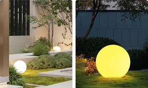 आउटडोर निविड़ अंधकार आरजीबी रंग रिमोट कंट्रोल के साथ दीपक सौर प्रकाश गेंदों फ्लोटिंग सौर प्रकाश गेंद - Product Image 6